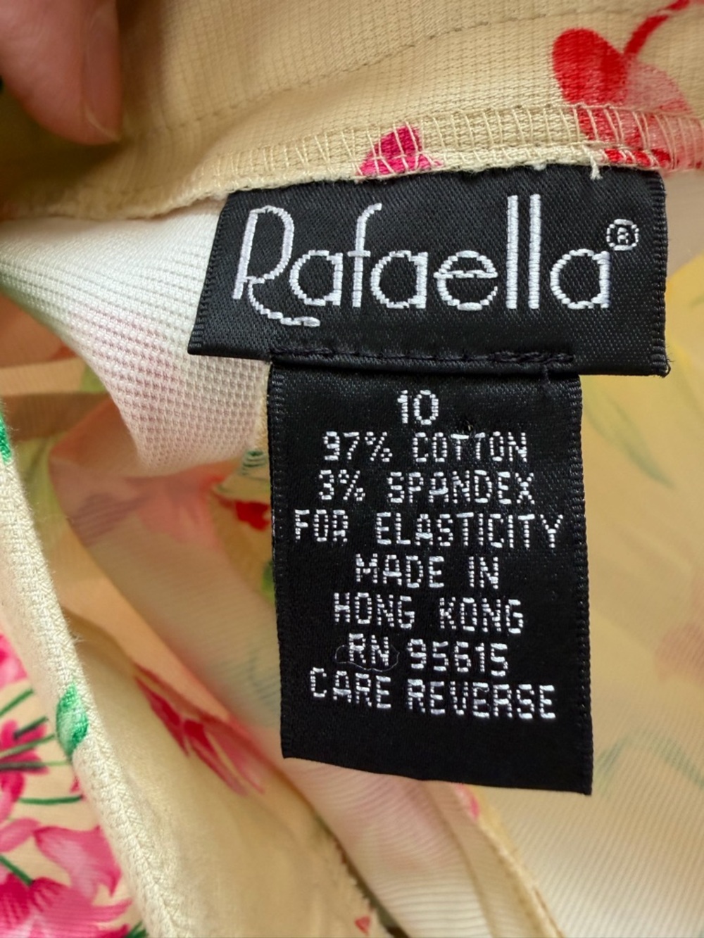 Rafaella colorful Yellow Floral Pants - Picture 5 of 8